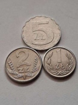 1, 2, 5 złoty 1989 r