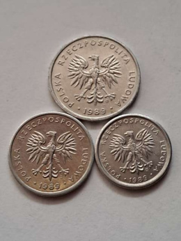 1, 2, 5 złoty 1989 r