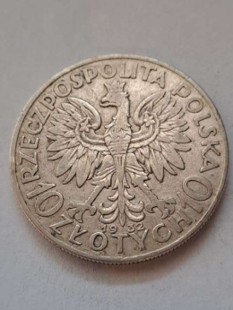 10 zł Głowa Kobiety 1932 r bez znaku