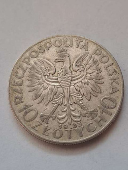 10 zł Głowa Kobiety 1933 r