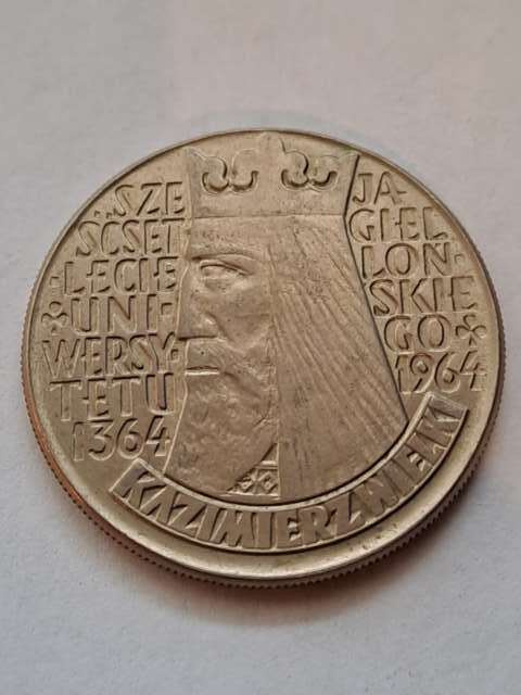 10 zł Kazimierz Wielki wklęsły 1964 r