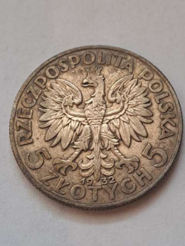 5 zł Głowa Kobiety 1932 r