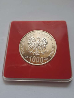 1000 zł XV Zimowe Igrzyska Olimpijskie 1987 r próba