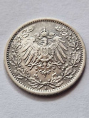Niemcy 1/2 Marki Wilhelm II 1917 r A