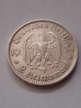 Niemcy 2 Marki Kościół III Rzesza 1934 r E