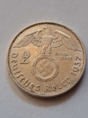 Niemcy 2 Marki Hindenburg 1937 r A