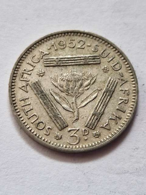 Suid Afrika 3 pensy Jerzy VI 1952 r