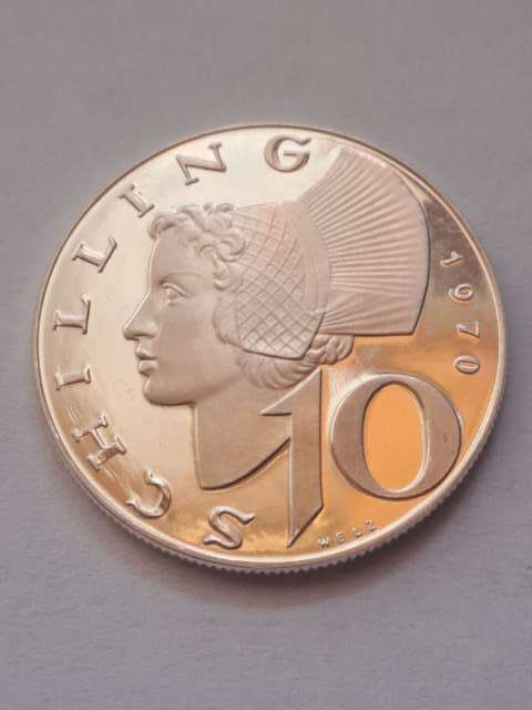 Austria 10 Schilling 1970 r Proof