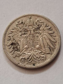 Austria 20 halerzy Franciszek Józef I 1907 r