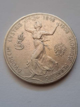 Austria 5 Koron Franciszek Józef I 1848-1908 r