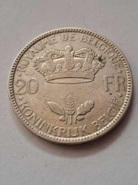 Belgia 20 Franków Leopold III 1935 r