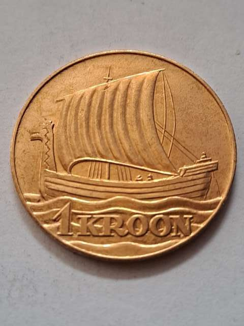 Estonia 1 Kroon 1990 r Restrike