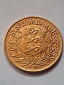Estonia 1 Kroon 1990 r Restrike