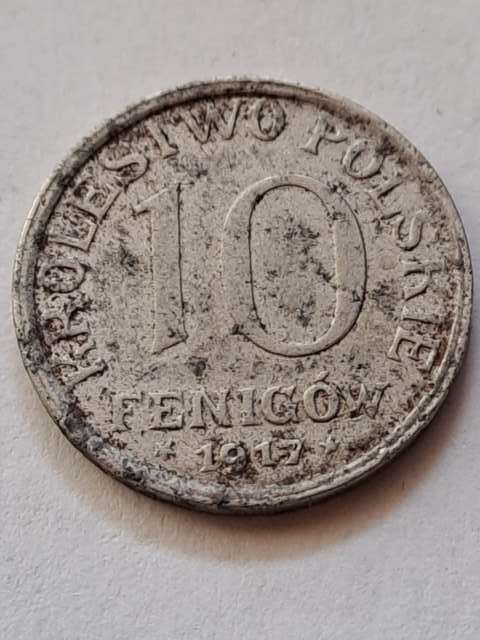 Królestwo Polskie 10 Fenigów NBO 1917 r