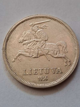 Litwa 5 Litai Pierwsza Republika 1936 r