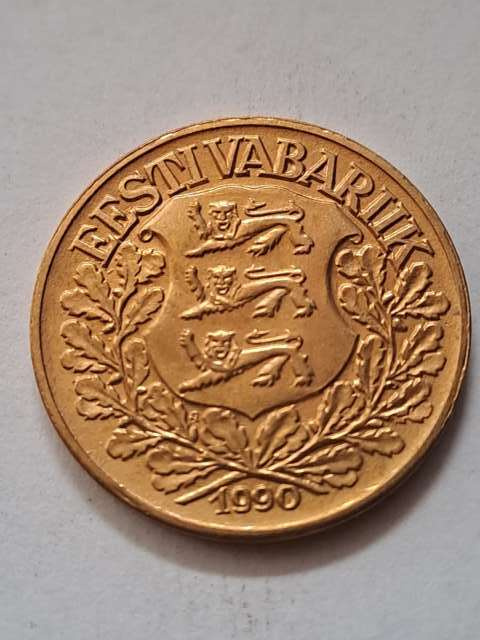 Estonia 1 Kroon 1990 r Restrike