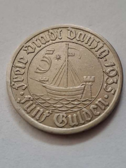 WMG 5 Guldenów 1935 r Koga