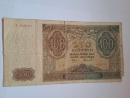 Banknot 100 zł 1941 r seria A