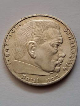 Niemcy 2 Marki Hindenburg 1939 r F