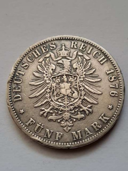 Niemcy 5 Marek Prusy 1876 r
