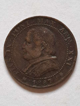 Państwo Kościelne 1 Soldo 1867 r