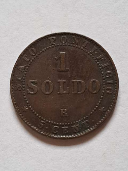 Państwo Kościelne 1 Soldo 1867 r
