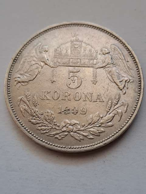 Węgry 5 Koron Franciszek Józef I 1909 r