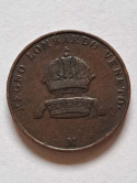Włochy 5 Centesimi Lombardia - Wenecja 1852 r