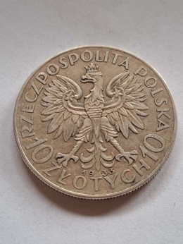 10 zł Głowa Kobiety 1933 r