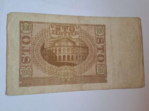 Banknot 100 zł 1940 r seria C