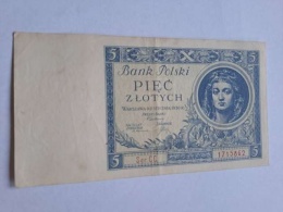 Banknot 5 zł 1930 r seria CC