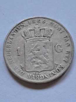 Holandia 1 Gulden Wilhelm III 1865 r