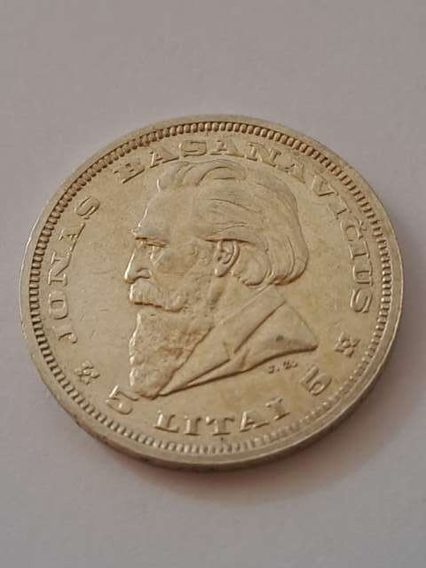 Litwa 5 Litai Pierwsza Republika 1936 r