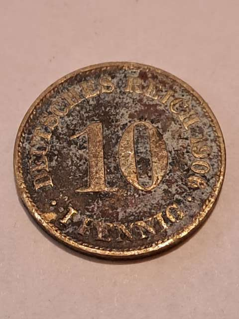 Niemcy 10 Pfenning 1906 r