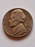 USA 5 Cent Jefferson 1969 r S