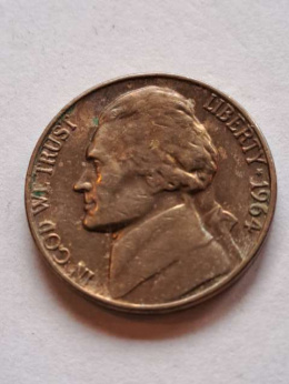 USA 5 Cent Jefferson 1964 r D
