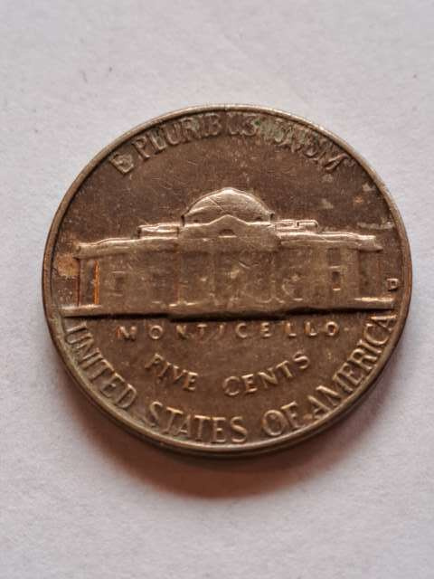 USA 5 Cent Jefferson 1964 r D