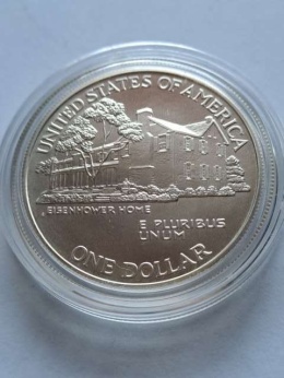 USA Dollar Eisenhower Centennial 1990 r
