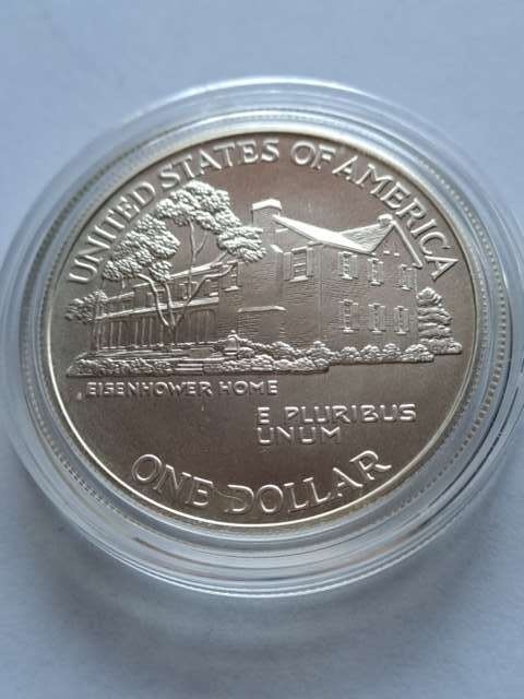 USA Dollar Eisenhower Centennial 1990 r