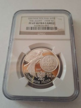 10 zł Dzieje Złotego Nike 2007 r NGC PF 69