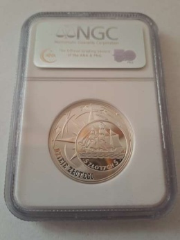 10 zł Dzieje Złotego Żaglowiec 2005 r NGC PF 69