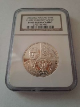 10 zł Dzieje Złotego Żniwiarka 2004 r NGC PF 69