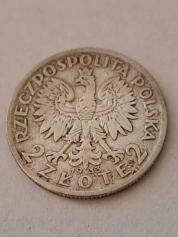 2 zł Głowa Kobiety 1933 r