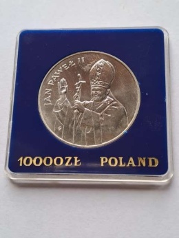 10 000 zł Jan Paweł II 1987 r