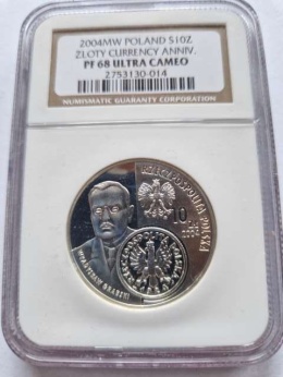 10 zł Dzieje Złotego Żniwiarka 2004 r NGC PF 68