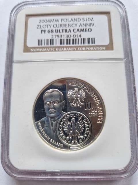 10 zł Dzieje Złotego Żniwiarka 2004 r NGC PF 68