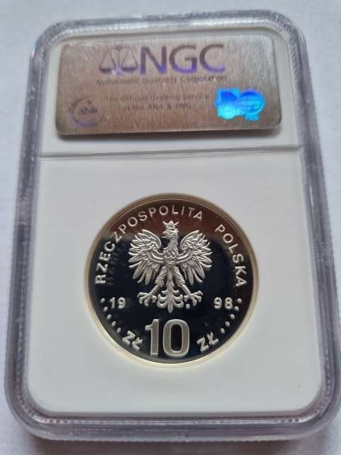 10 zł Emil Fieldorf 1998 r NGC PF 69