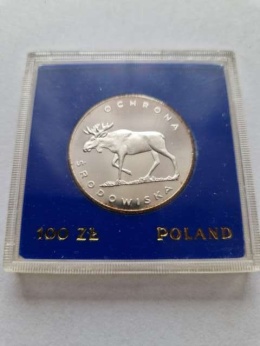 100 zł Ochrona Środowiska Łoś 1978 r