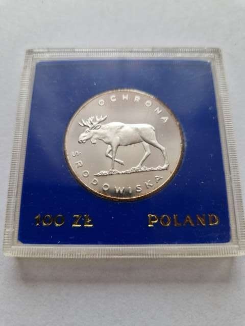 100 zł Ochrona Środowiska Łoś 1978 r
