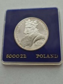 5000 zł Władysław II Jagiełło 1989 r popiersie